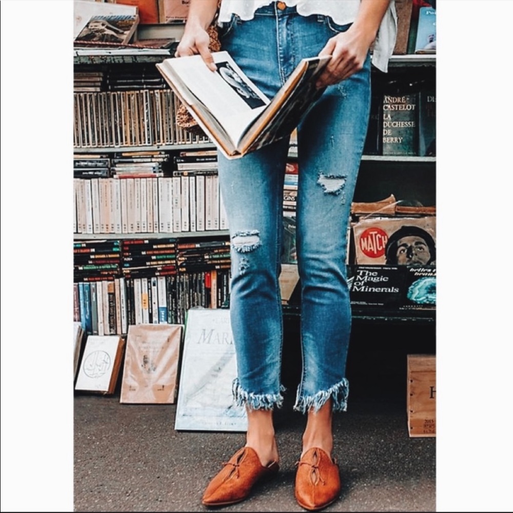Free People Great Heights Distressed Skinny Jeans